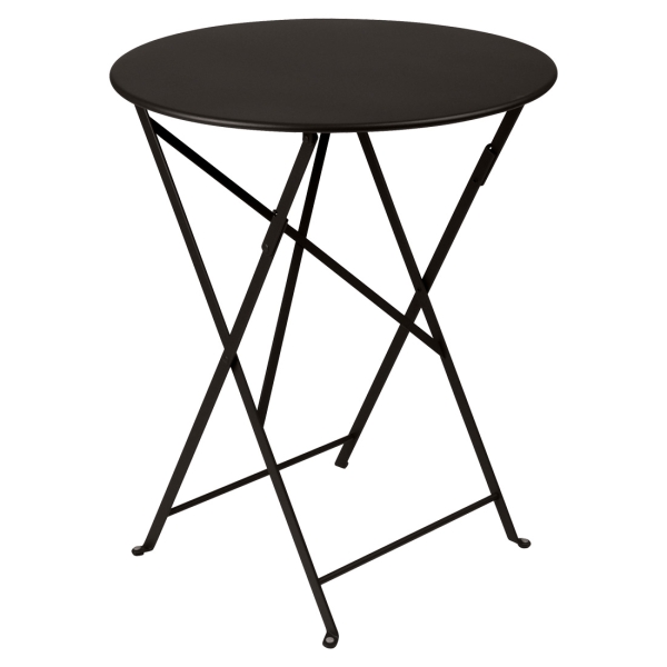 Bistro metall fällbord liquorice Ø60H74