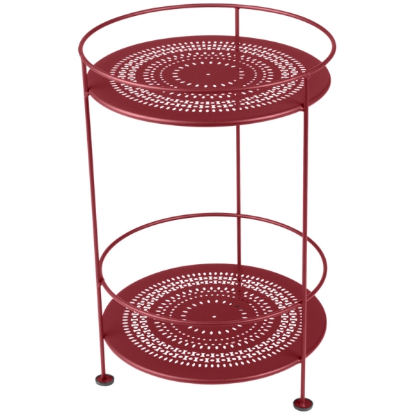 Guinguette sidobord mönstrad chili Ø40H62