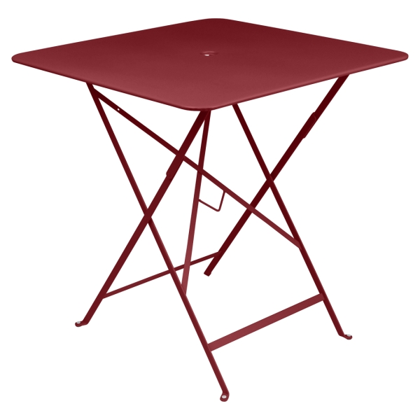 Bistro metall fällbord chili 71x71H74