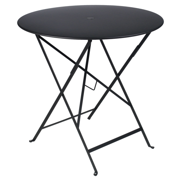 Bistro metall fällbord liquorice Ø77H74