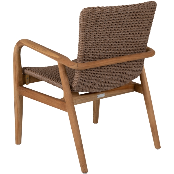 Lilja karmstol teak/konstrotting - Bild 2