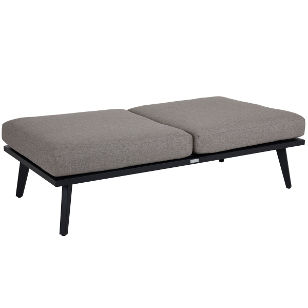 Villac 2-sitsmodul svart/beige