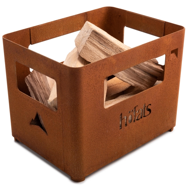 BEER BOX Fire basket rusty