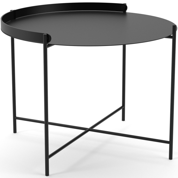 Edge soffbord black Ø62H46