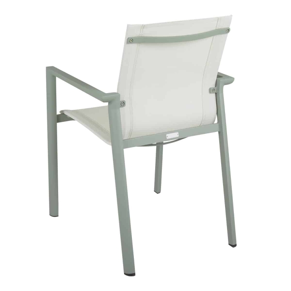 Delia Karmstol dusty green / offwhite - Bild 2