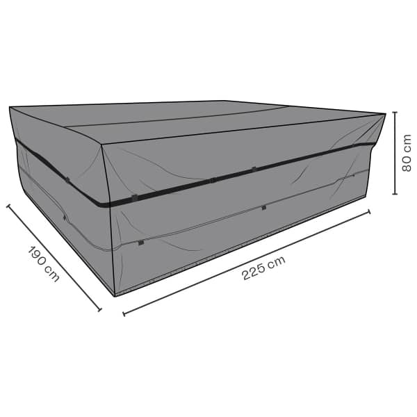Möbelskydd matgrupp svart 225x190H80 andas