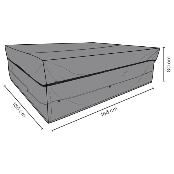 Möbelskydd matgrupp svart 185x1155H80 andas