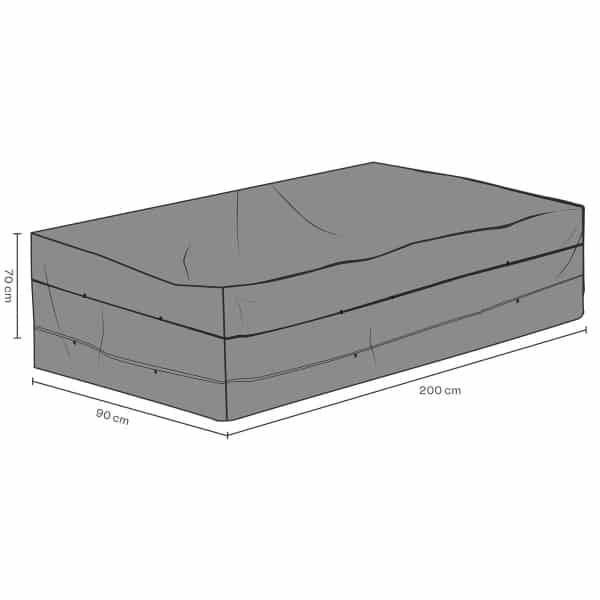 Möbelskydd soffa svart 200x90H70 andas