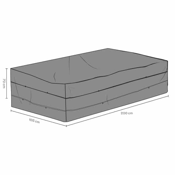 Möbelskydd soffa svart 200x105H70 andas