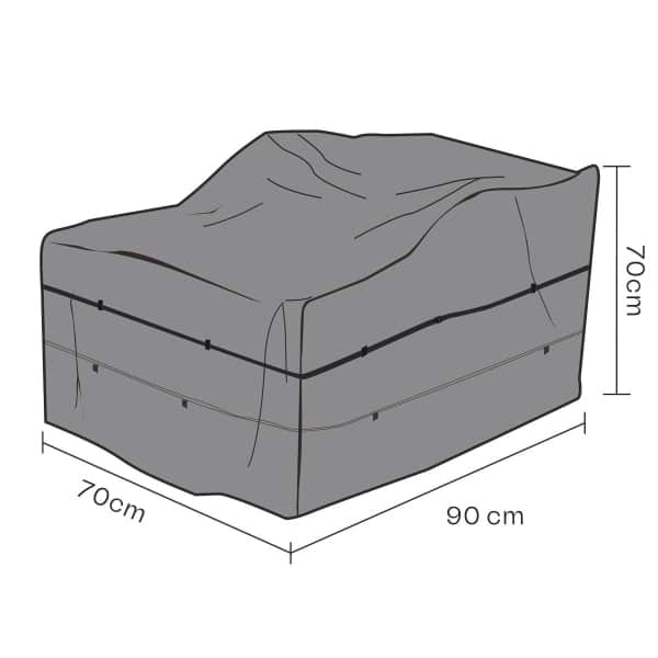 Möbelskydd fåtölj svart 90x70H70 andas