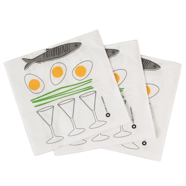 Servetter Sill, ägg och snaps 20-pack