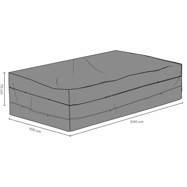 Möbelskydd soffa svart 240x105H70 andas