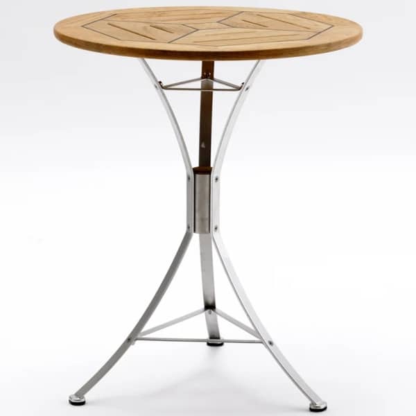 Cappuccino bord 60H73 teak