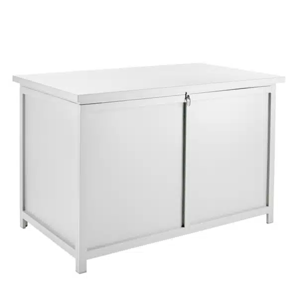 Hide dynlåda vit 125x75H81