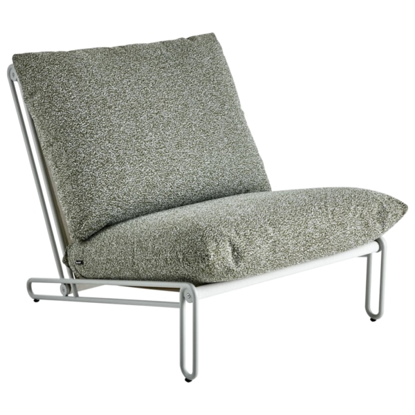 Blixt Loungefåtölj Light Grey / Teddy Verde